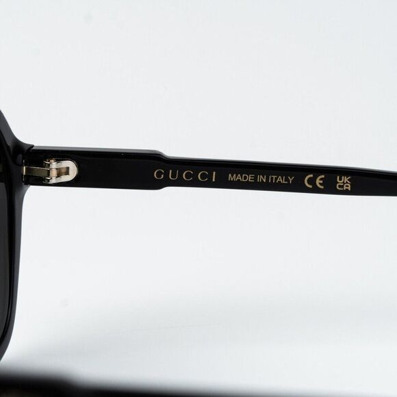 Gucci Women Sunglasses Black Grey Pilot GG1823SA 001 NEW AUTHENTIC